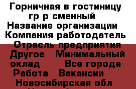 Горничная в гостиницу-гр/р сменный › Название организации ­ Компания-работодатель › Отрасль предприятия ­ Другое › Минимальный оклад ­ 1 - Все города Работа » Вакансии   . Новосибирская обл.,Новосибирск г.